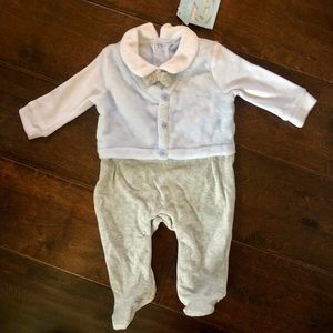 Onesie “Formal” Boy’s Outfit w/Bow tie and Vest